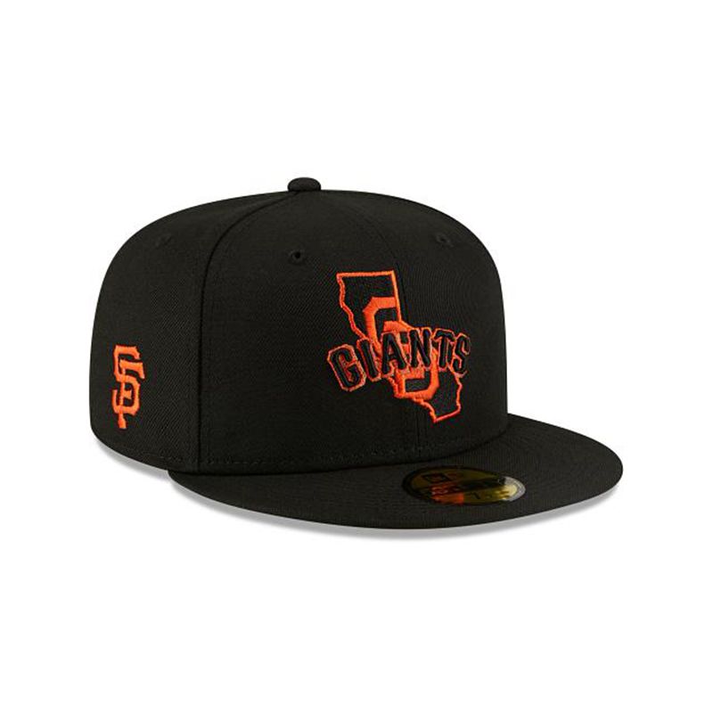 MLB San Francisco Giants Local 59Fifty Fitted (KRO9182) - Black New Era Caps